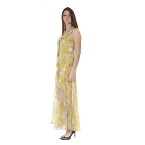 John Galliano Yellow Polyester Women Dress
