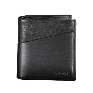 Calvin Klein Black Recycled Polyester Men Wallet