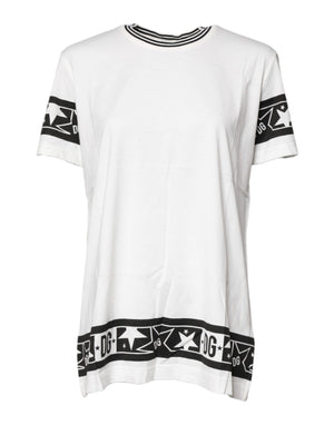 Dolce & Gabbana White #DGMillennials Cotton Crewneck T-shirt