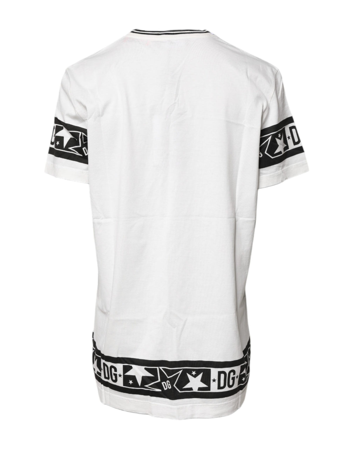 Dolce & Gabbana White #DGMillennials Cotton Crewneck T-shirt