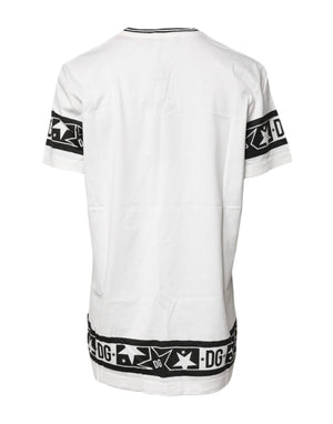 Dolce & Gabbana White #DGMillennials Cotton Crewneck T-shirt