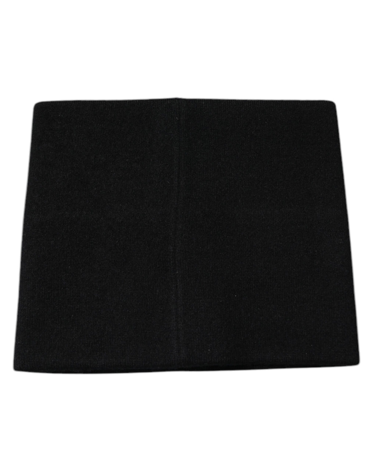Dolce & Gabbana Black Cashmere DG Logo Square Handkerchief Scarf