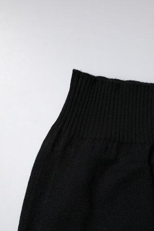 Dolce & Gabbana Black Cashmere Knitted Neck Warmer Foulard Scarf