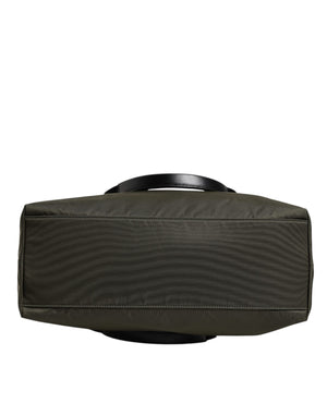 Dolce & Gabbana Military Green Nylon Shoulder Strap Tote Bag