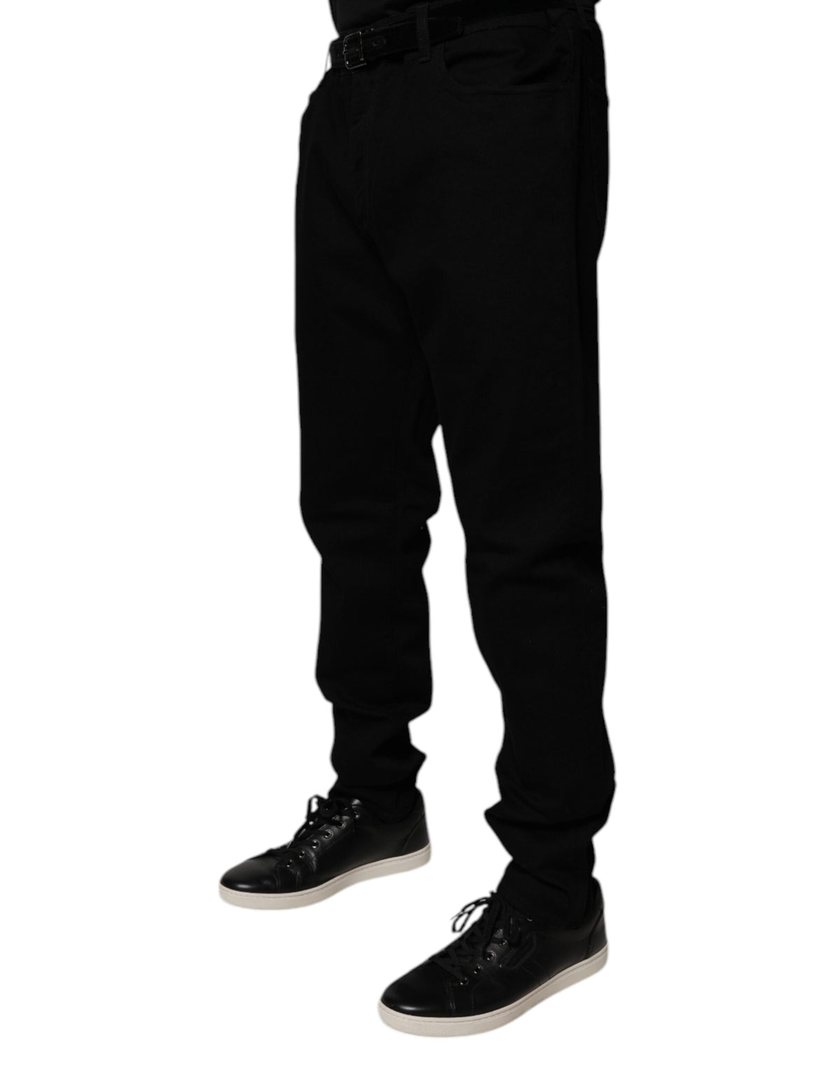 Dolce & Gabbana Black Cotton Stretch Slim Fit Denim Jeans