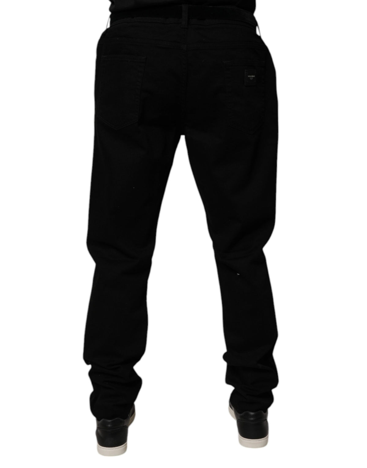 Dolce & Gabbana Black Cotton Stretch Slim Fit Denim Jeans
