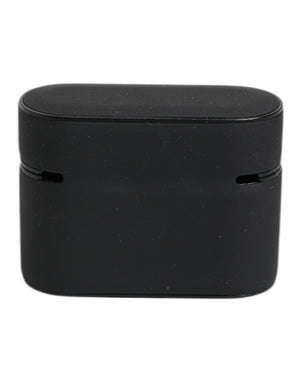 Dolce & Gabbana Black Orange Silicone Embossed Logo Airpods Case