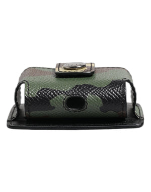 Dolce & Gabbana Multicolor Camouflage Leather Airpods Case