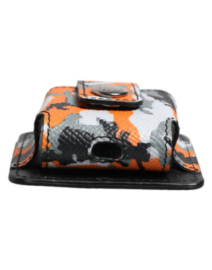 Dolce & Gabbana Multicolor Camouflage Leather Airpods Case