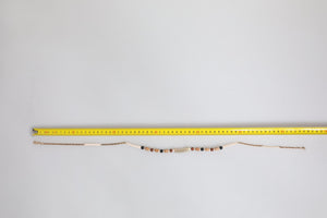 Dolce & Gabbana Black Gold Wooden Beaded Logo Pendant Necklace