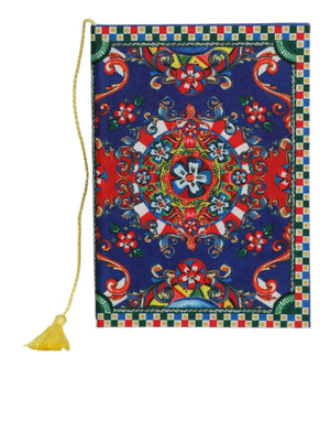 Dolce & Gabbana Multicolor Polyester Carretto Siciliano Print Notebook