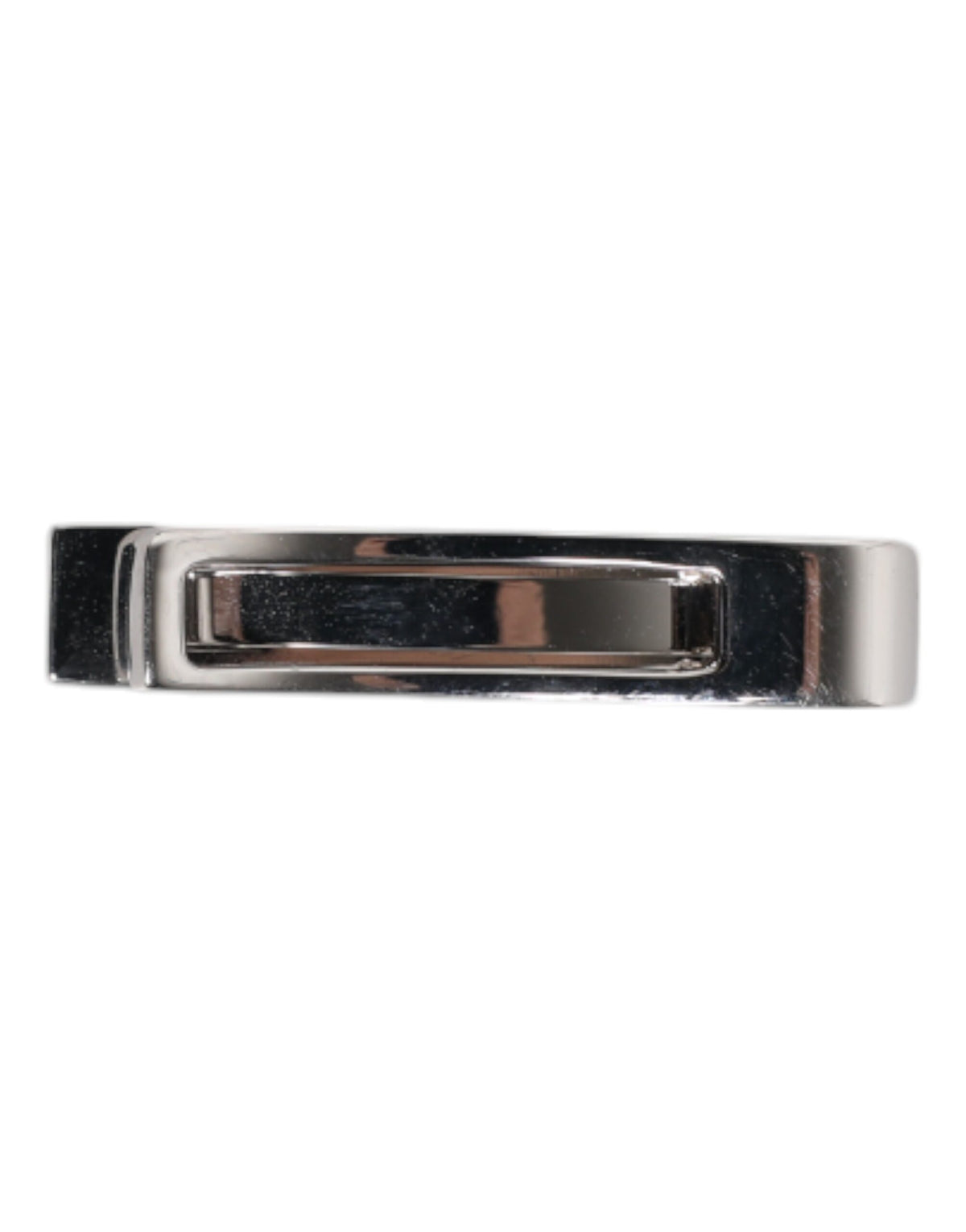 Dolce & Gabbana Silver Tone Brass Logo Branded Tie Clip Bar