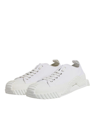 Dolce & Gabbana White Leather Low Top NS1 Sneakers Shoes