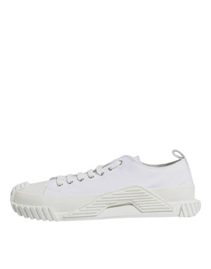 Dolce & Gabbana White Leather Low Top NS1 Sneakers Shoes