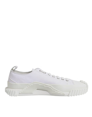 Dolce & Gabbana White Leather Low Top NS1 Sneakers Shoes