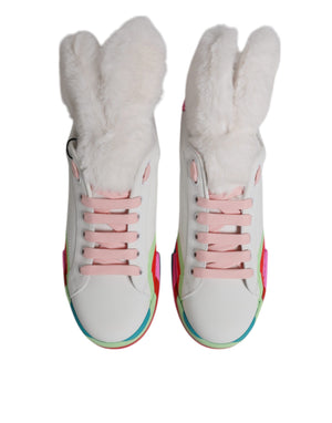 Dolce & Gabbana Multicolor Low Top Trainers Sneakers Shoes