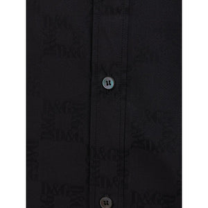 Dolce & Gabbana Black Cotton Dress Shirt