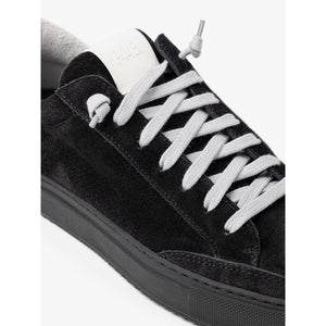 P448 Black Suede Leather Athletic Sneakers