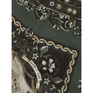 Dolce & Gabbana Green Cotton Casual Pants