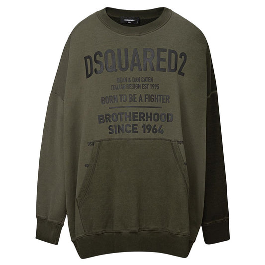 Dsquared² Green Cotton Sweatshirt
