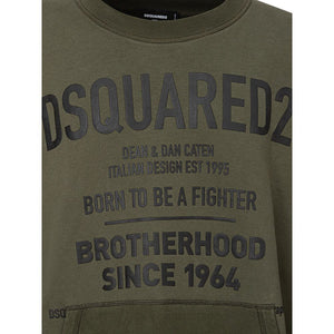 Dsquared² Green Cotton Sweatshirt