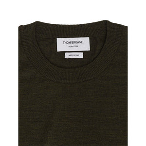 Thom Browne Green Wool Sweatshirt