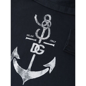 Dolce & Gabbana Blue Cotton Sweatshirt