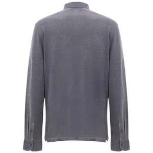 Corneliani Blue Cotton Polo Shirt