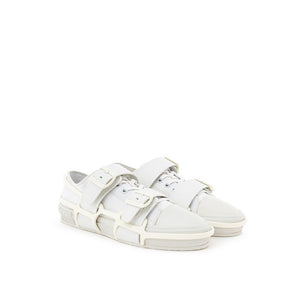 Burberry White Cotton Athletic Sneakers