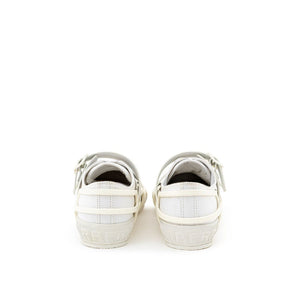 Burberry White Cotton Athletic Sneakers
