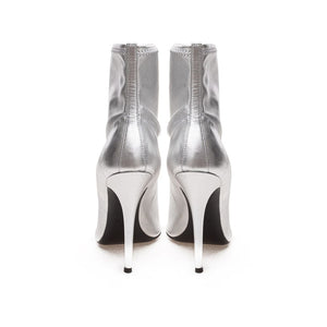 Giuseppe Zanotti Gray Leather Ankle Boots