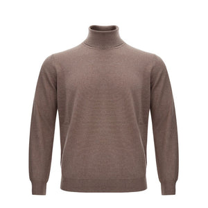 KANGRA Brown Wool Turtleneck