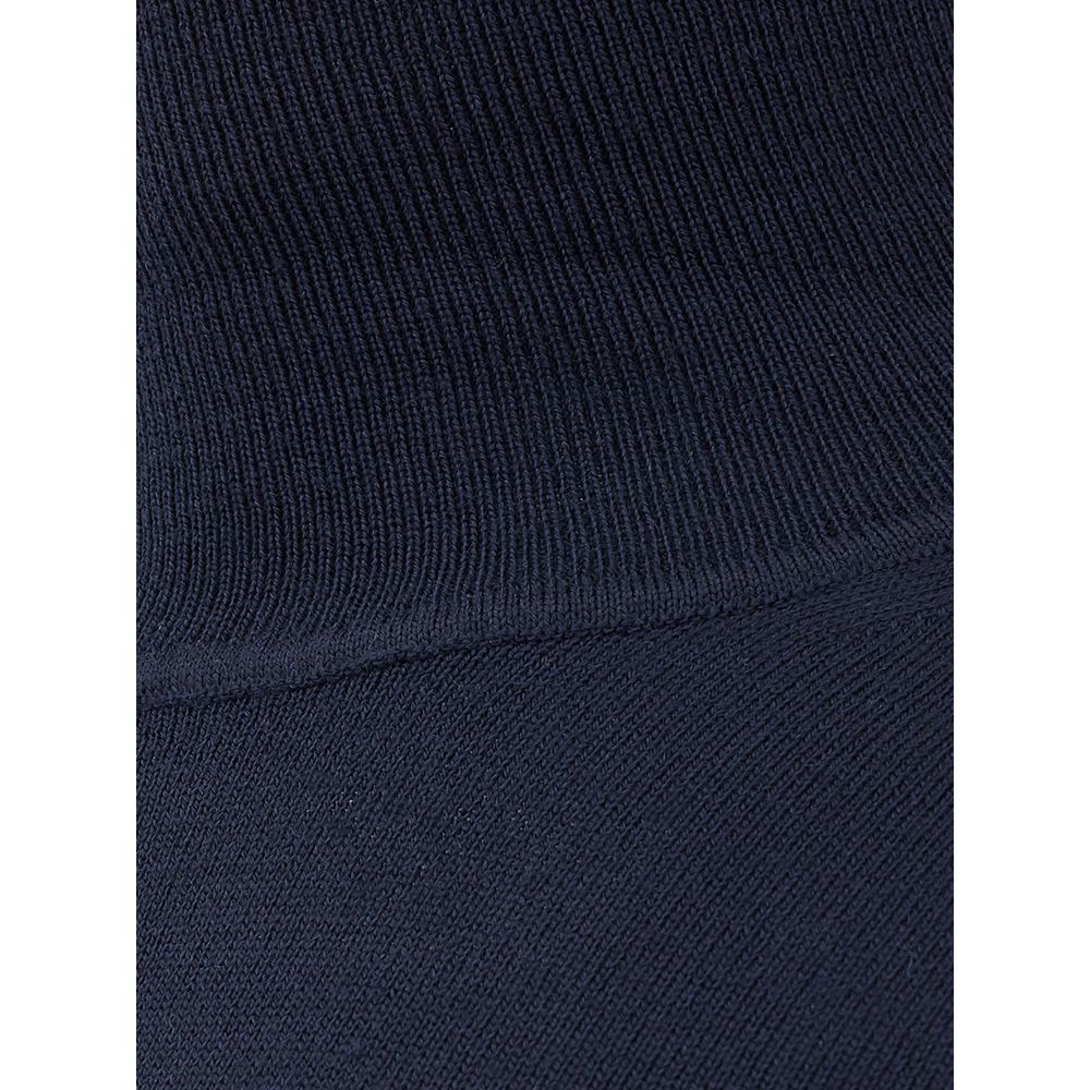 FERRANTE Blue Wool Turtleneck