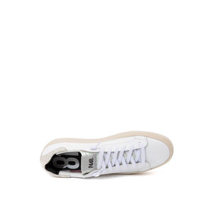 P448 White Leather Low Top Sneakers