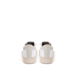 P448 White Leather Low Top Sneakers