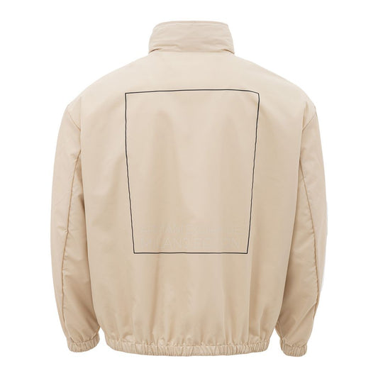 Armani Exchange Beige Polyamide Bomber
