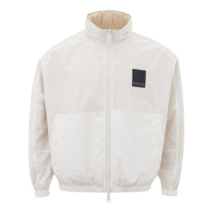 Armani Exchange Beige Polyamide Bomber