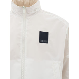 Armani Exchange Beige Polyamide Bomber