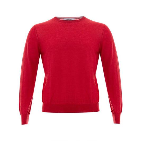 Gran Sasso Red Wool Sweatshirt