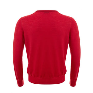 Gran Sasso Red Wool Sweatshirt