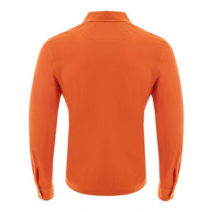 Gran Sasso Orange Cotton Polo Shirt