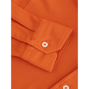 Gran Sasso Orange Cotton Polo Shirt