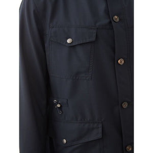 Lardini Blue Wool Coat