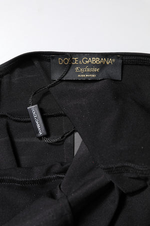 Dolce & Gabbana Black Sleeveless Bodycon Women Jumpsuit Dress