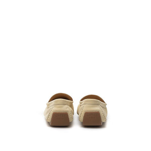 Bally Beige Leather Moccassin