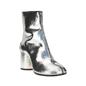 Margiela Gray Calf Leather Bos Taurus Ankle Boots