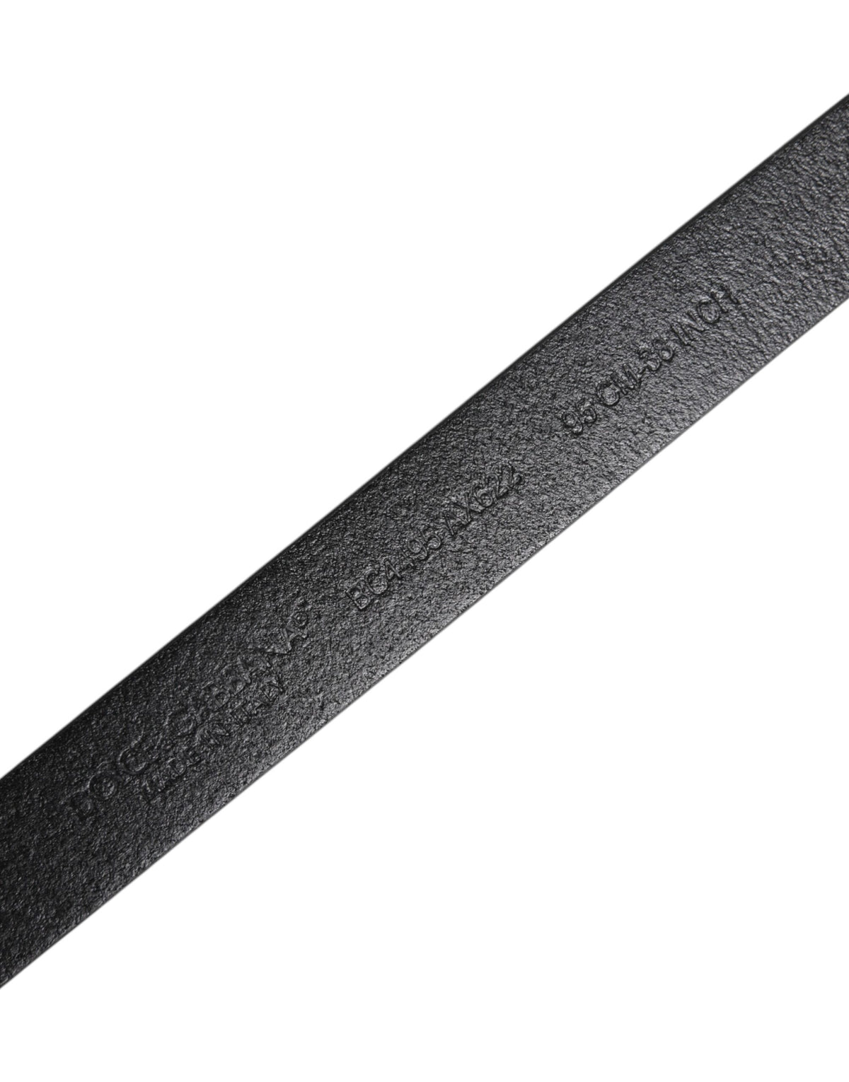 Dolce & Gabbana Black Calf Leather Gold Metal Buckle Belt