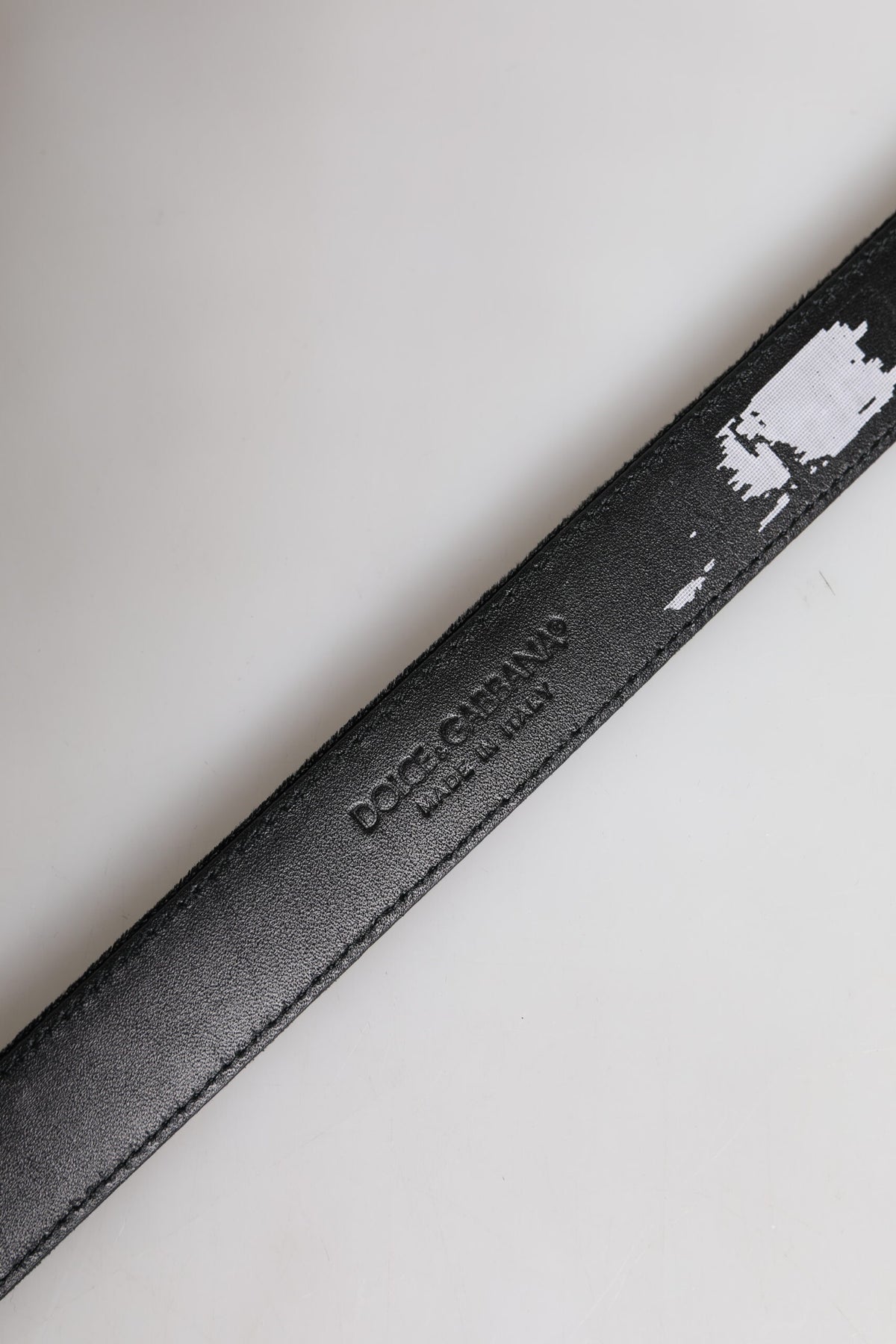 Dolce & Gabbana Black Leather Metal Buckle Classic Belt