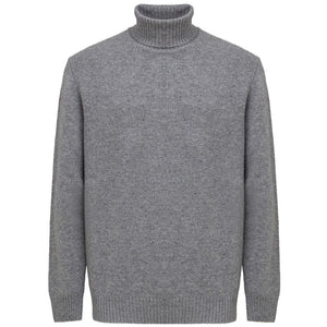 Cruciani Gray Cashmere Turtleneck