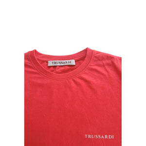 Trussardi Beachwear Red Cotton T-Shirt
